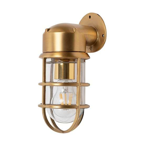 brass bathroom wall light