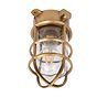 Soho Lighting Kemp Lacquered Solid Antique Brass IP65 Rated Grid Outdoor & Bathroom Ceiling Light
