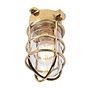 Soho Lighting Kemp Grid IP65 Outdoor & Bathroom Polished Solid Brass Ceiling Light