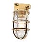 Soho Lighting Kemp Grid IP65 Outdoor & Bathroom Polished Solid Brass Ceiling Light