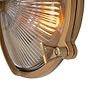Soho Lighting Carlisle Lacquered Solid Antique Brass IP65 Trine Prismatic Glass Outdoor & Bathroom Wall Light
