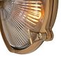 Soho Lighting Carlisle Trine IP65 Outdoor & Bathroom Lacquered Solid Brass Prismatic Glass Wall Light