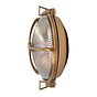 Soho Lighting Carlisle Lacquered Solid Antique Brass IP65 Trine Prismatic Glass Outdoor & Bathroom Wall Light