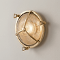 Soho Lighting Carlisle Trine IP65 Outdoor & Bathroom Polished Solid Brass Prismatic Glass Wall Light