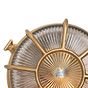 Soho Lighting Carlisle Lacquered Antique Brass IP65 Web Prismatic Glass Outdoor & Bathroom Wall Light