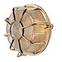 Soho Lighting Carlisle Web Prismatic Glass IP65 Outdoor & Bathroom Polished Solid Brass Bulkhead Wall Light