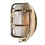 Soho Lighting Carlisle Web Prismatic Glass IP65 Outdoor & Bathroom Polished Solid Brass Bulkhead Wall Light