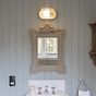 Soho Lighting Marlborough Eyelid Prismatic Glass IP65 Outdoor & Bathroom Nickel Bulkhead Wall Light