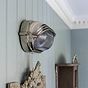 Soho Lighting Marlborough Eyelid Prismatic Glass IP65 Outdoor & Bathroom Nickel Bulkhead Wall Light