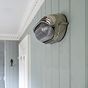 Soho Lighting Marlborough Eyelid Prismatic Glass IP65 Outdoor & Bathroom Nickel Bulkhead Wall Light
