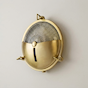 Soho Lighting Carlisle Half Cover IP65 Outdoor & Bathroom Lacquered Solid Brass Wall Light