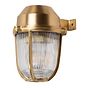 Soho Lighting Hopkin Lacquered Solid Antique Brass IP65 Prismatic Glass Outdoor & Bathroom Wall Light