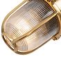 Soho Lighting Hopkin Lacquered Solid Antique Brass IP65 Prismatic Glass Outdoor & Bathroom Wall Light