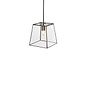 London Geotrapeze Metal Glass Lantern Pendant Light - Small (With Fixed Mounting Bar)