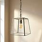 London Geotrapeze Metal Glass Lantern Pendant Light - Small (With Chain)