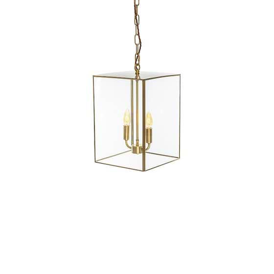 Brass Lantern Pendant Light