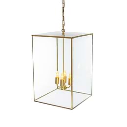 Brass Lantern Pendant Light
