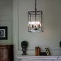 Soho Lighting London Lantern Pendant Crossbar Small Matt Black