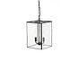 Matt Black and Brass Lantern Pendant Light
