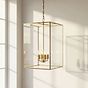 Soho Lighting London Lantern Pendant Crossbar Large Brass
