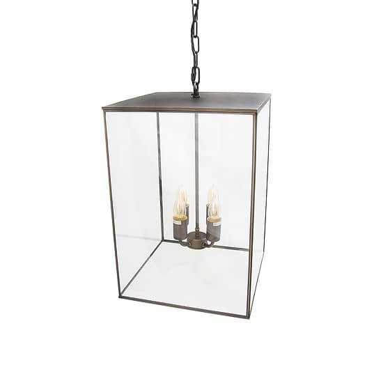 Brass Lantern Pendant Light
