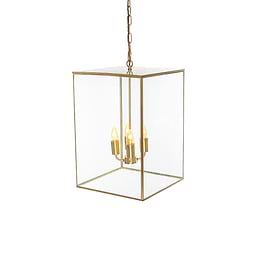 Brass Lantern Pendant Light
