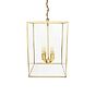 Soho Lighting London Lantern Pendant Light Crossbar Medium Brass