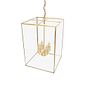 Soho Lighting London Lantern Pendant Light Crossbar Medium Brass