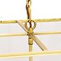 Soho Lighting London Lantern Pendant Light Crossbar Medium Brass