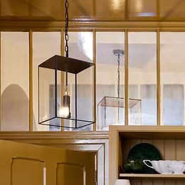 Brass Lantern Pendant Light
