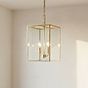 Soho Lighting London Lantern Pendant Crossbar Small Brass