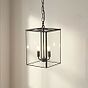 Soho Lighting London Lantern Pendant Crossbar Small Matt Black