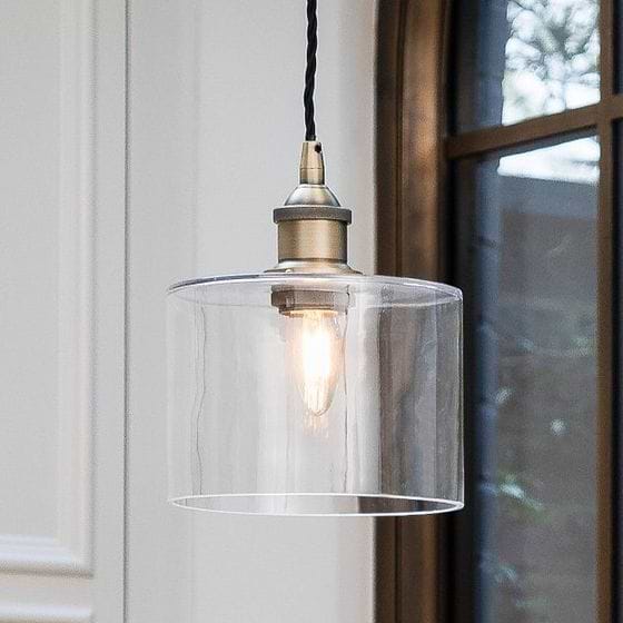 Petite Clear Glass Pendant Light