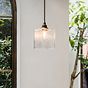 Montagu Cuboid Dappled Glass Pendant Light