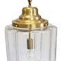 Soho Lighting Glasshouse Lacquered Brass Clear Pendant Light - The Schoolhouse Collection