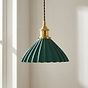 Scallop Shell Emerald Green Pendant Light
