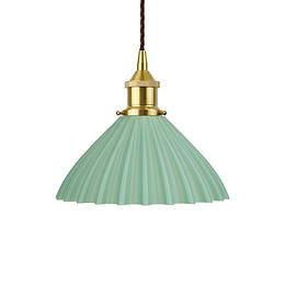 Scallop Shell Soft Sea Green Pendant Light