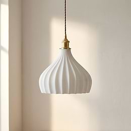 Surf White Recycled Material Pendant Light
