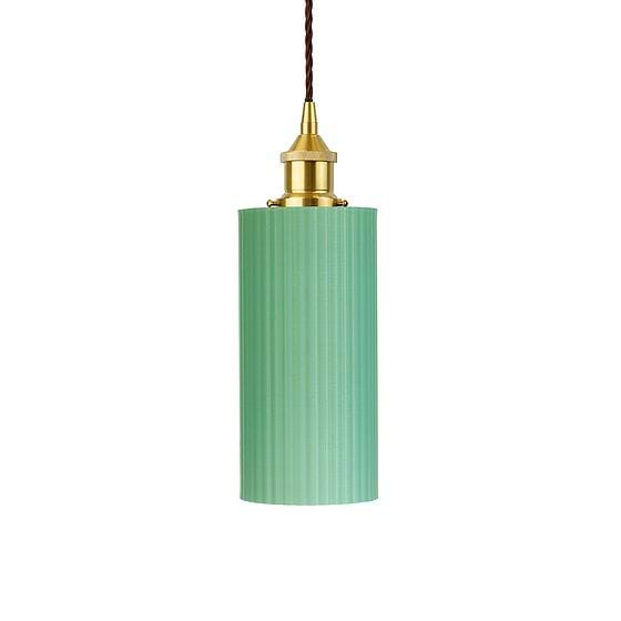 Ionian Ripple Deep Soft Sea Green Pendant Light