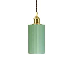 Ionian Ripple Shallow Soft Sea Green Pendant Light