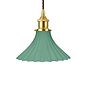 Scallop Fluted Bell Soft Sea Green Pendant Light