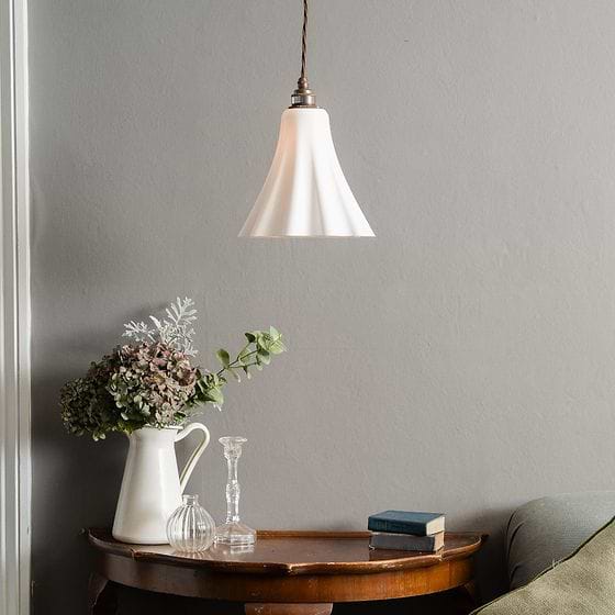 Bluebell Pendant Light in Surf White