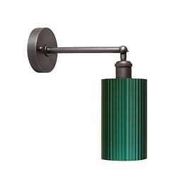 Ionian Ripple Shallow Emerald Green Wall Light