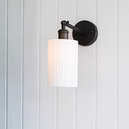 Ionian Ripple Shallow Surf White Wall Light