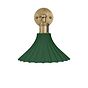 Scallop Fluted Bell Emerald Green Wall Light