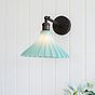 Scallop Fluted Bell Soft Sea Green Wall Light
