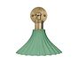 Scallop Fluted Bell Soft Sea Green Wall Light