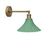 Scallop Fluted Bell Soft Sea Green Wall Light