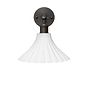 Scallop Fluted Bell Surf White Wall Light