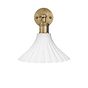 Scallop Fluted Bell Surf White Wall Light